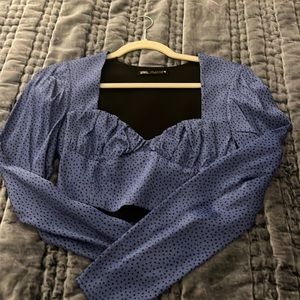 LONG SLEEVE SILK ZARA TOP